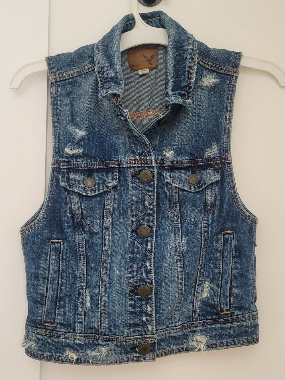 American Eagle Denim Vest